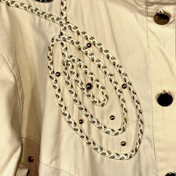 Vintage Rafael Western Star Appliqué Jacket Sz S Boho Rodeo Cowgirl Core Shacket - Picture 8 of 11